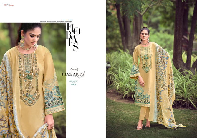 Musafir Vol 10 By Riaz Arts Printed Karachi Cotton Dress Material Wholesale Shop In Surat
